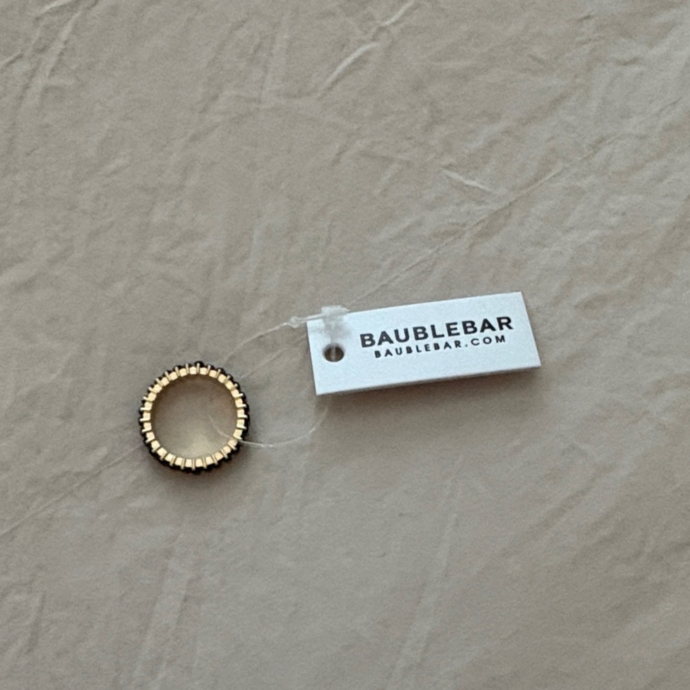 BaubleBar Textured Gold Ring